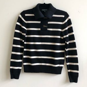 Ralph Lauren black and white striped sweater